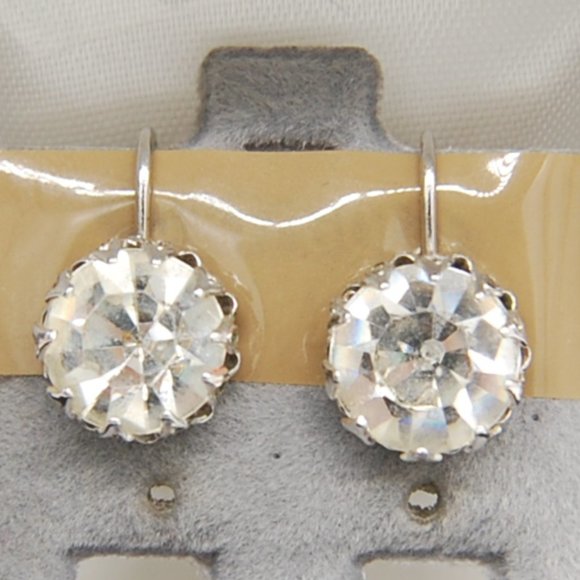 CORO MCM Retro Rhinestone Clip-On Earrings, Great Condition - Picture 1 of 4